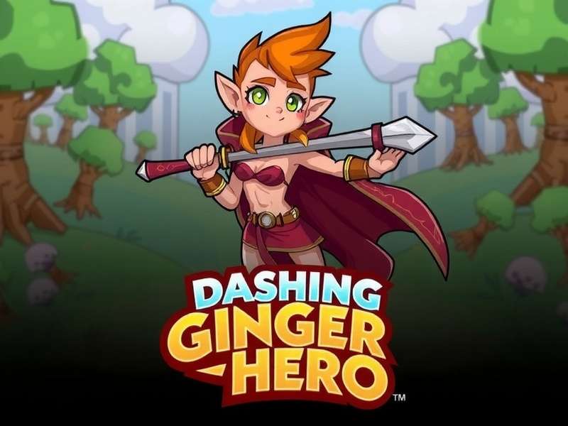 Dashing Ginger Hero - Main Banner Dashing Ginger Hero Game Banner