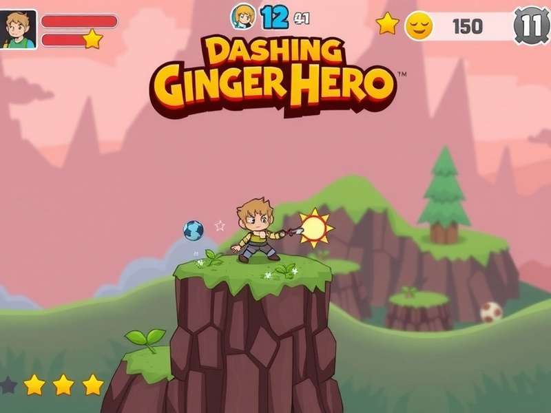 Exciting Gameplay of Dashing Ginger Hero Dashing Ginger Hero Gameplay Screenshot